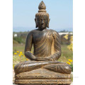 Thailand religious meditating metal sitting buddha